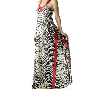 Express black & white maxi dress